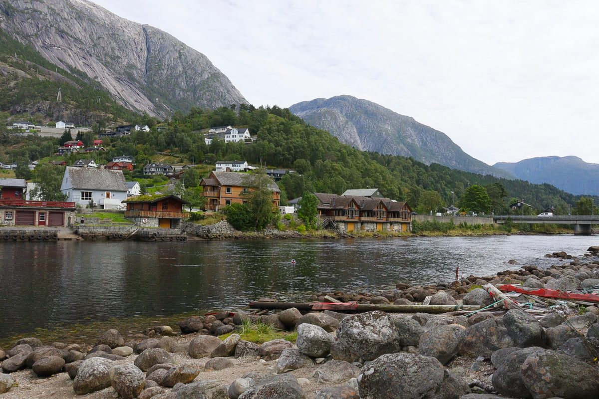 Charming Fjord Village in Eidfjord, Norway – Fine Art Landscape Print