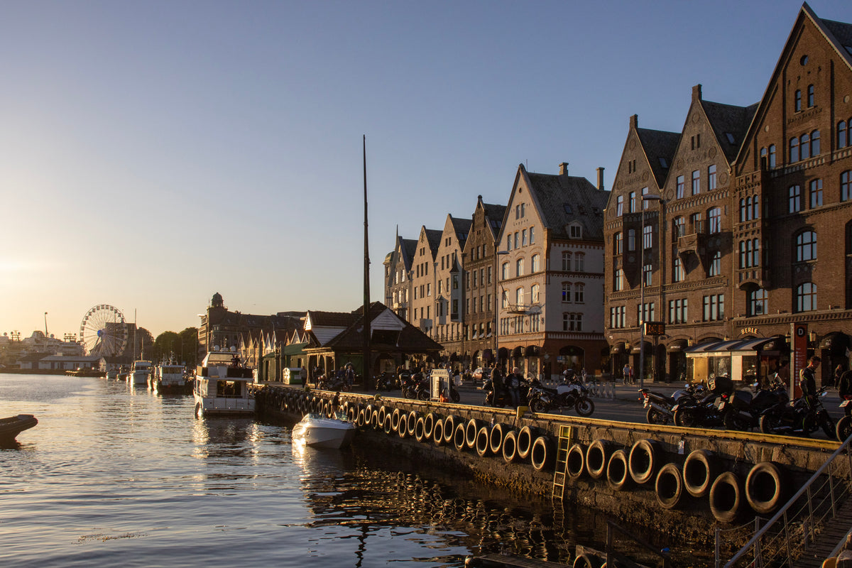 Golden Sunset at Bryggen Waterfront, Bergen – Norway