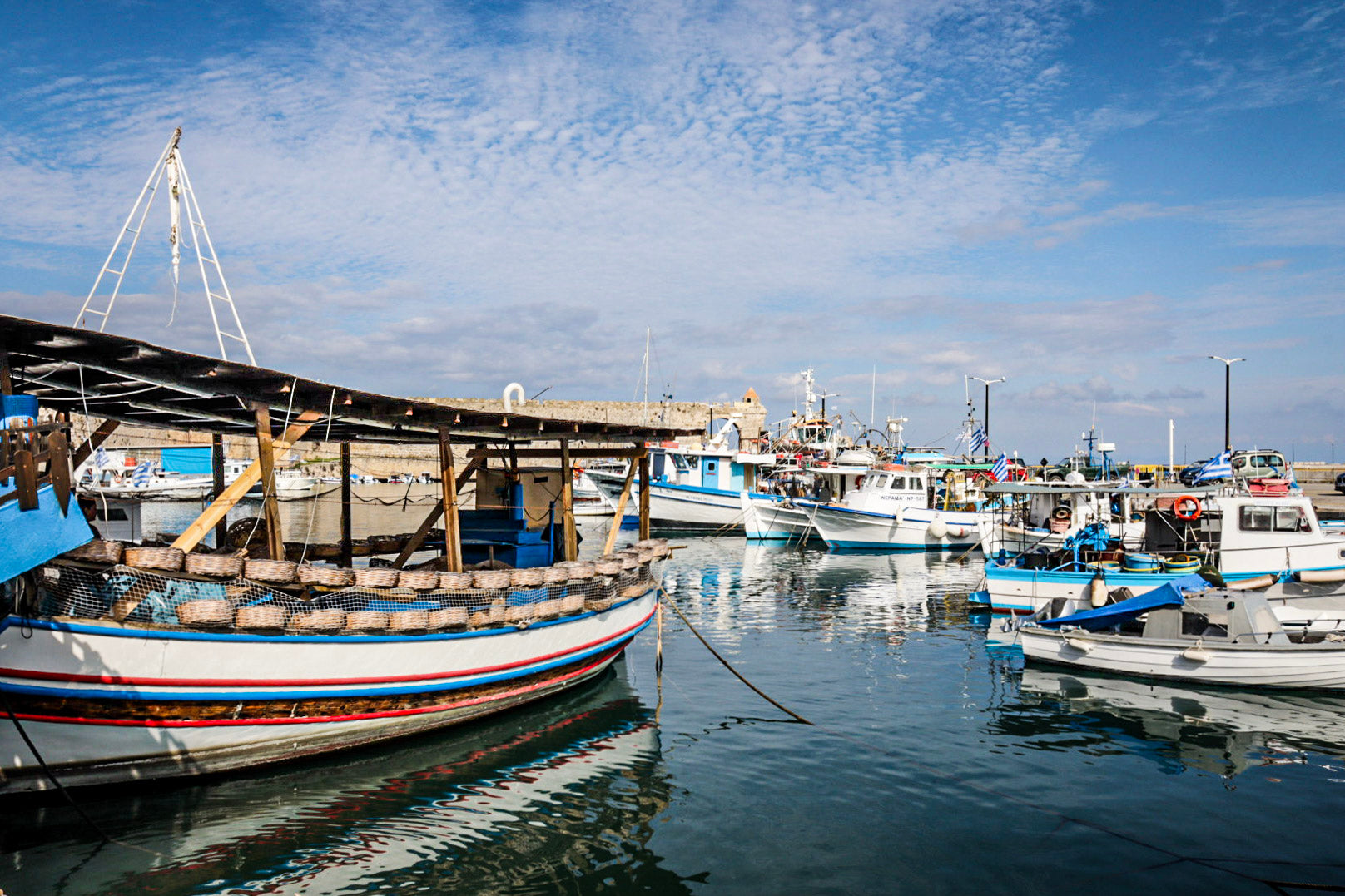 Rhodes Fishing Harbour, Greece