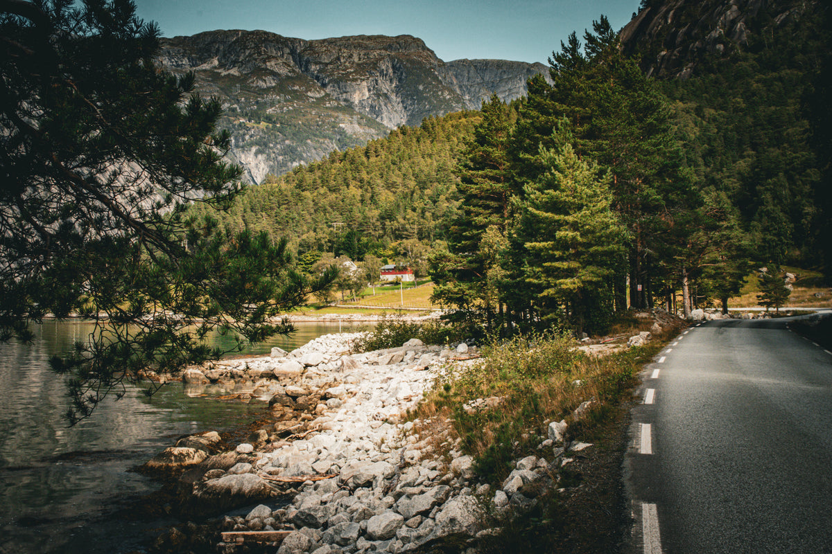 Scenic Fjord Road Through Eidfjord, Norway – Fine Art Landscape Photography Print