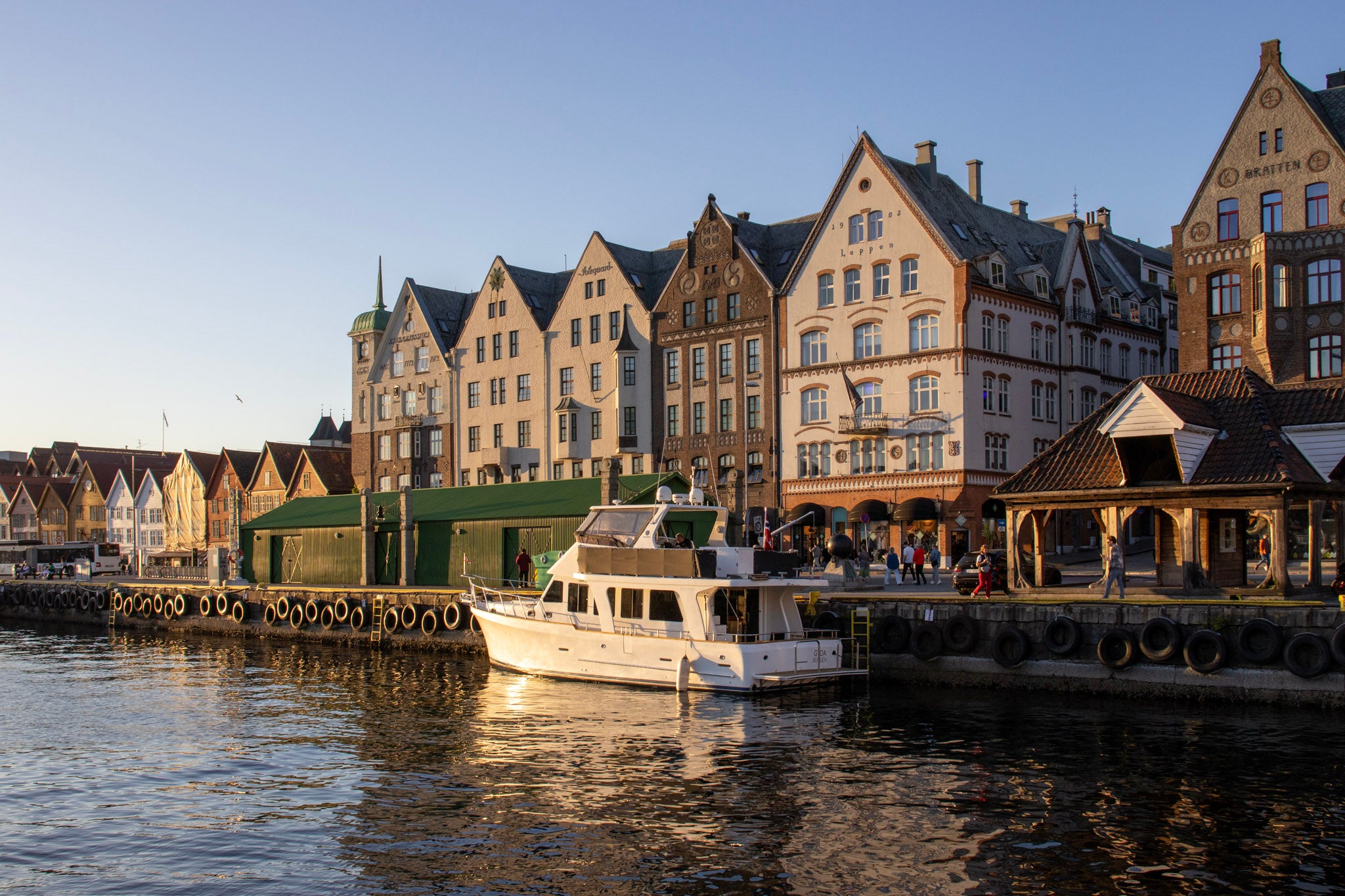 Bryggen Waterfront at Sunset, Bergen, Norway – UNESCO Heritage Harbor | Original Travel Photography Wall Art