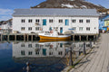 Fishing Boat Reflection in Honningsvåg Harbor, Norway – Original Arctic Travel Photography Wall Art